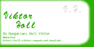 viktor holl business card